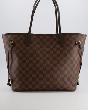 Louis Vuitton Brown Neverfull MM Tote Bag in Damier Canvas with Gold Hardware RRP £1430