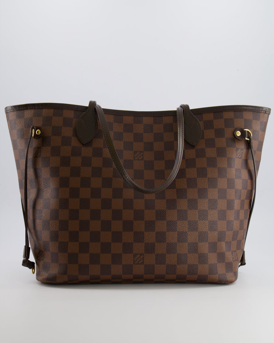 Louis Vuitton Brown Neverfull MM Tote Bag in Damier Canvas with Gold Hardware RRP £1430