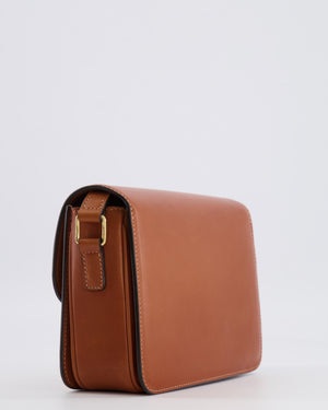 Celine Brown Calfskin Leather Teen Triomphe Bag with Gold Hardware RRP £3150