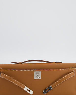 *HOT & RARE* Hermès Kelly Cut Bag in Gold Swift Leather with Palladium Hardware
