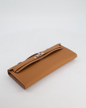 *HOT & RARE* Hermès Kelly Cut Bag in Gold Swift Leather with Palladium Hardware