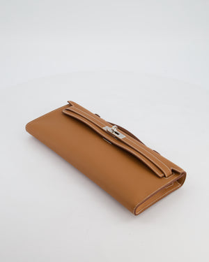 *HOT & RARE* Hermès Kelly Cut Bag in Gold Swift Leather with Palladium Hardware