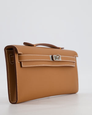 *HOT & RARE* Hermès Kelly Cut Bag in Gold Swift Leather with Palladium Hardware