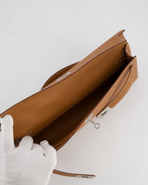 *HOT & RARE* Hermès Kelly Cut Bag in Gold Swift Leather with Palladium Hardware