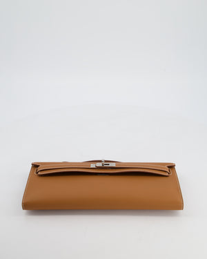 *HOT & RARE* Hermès Kelly Cut Bag in Gold Swift Leather with Palladium Hardware