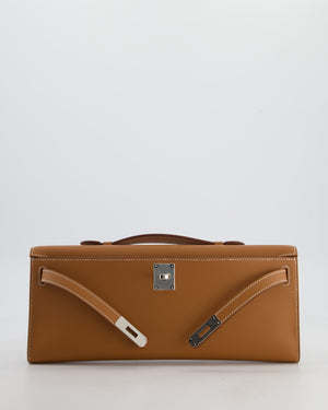 *HOT & RARE* Hermès Kelly Cut Bag in Gold Swift Leather with Palladium Hardware
