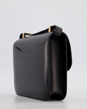*SUPER RARE* Hermès Constance III Miroir 24 Bag in Noir Box Leather with Rose Gold Hardware