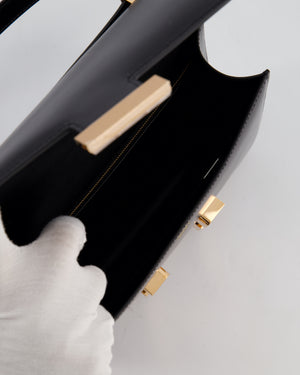 *SUPER RARE* Hermès Constance III Miroir 24 Bag in Noir Box Leather with Rose Gold Hardware