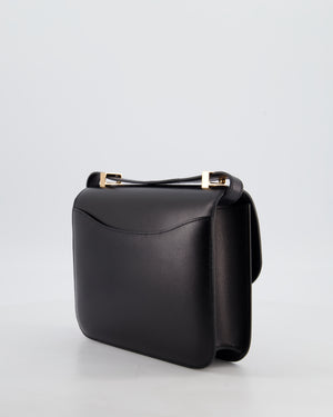 *SUPER RARE* Hermès Constance III Miroir 24 Bag in Noir Box Leather with Rose Gold Hardware