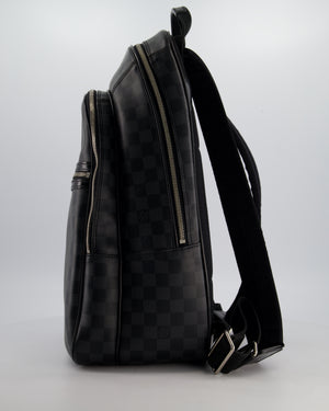 Louis Vuitton Grey Michael Backpack in Damier Graphite Canvas with Silver Hardware