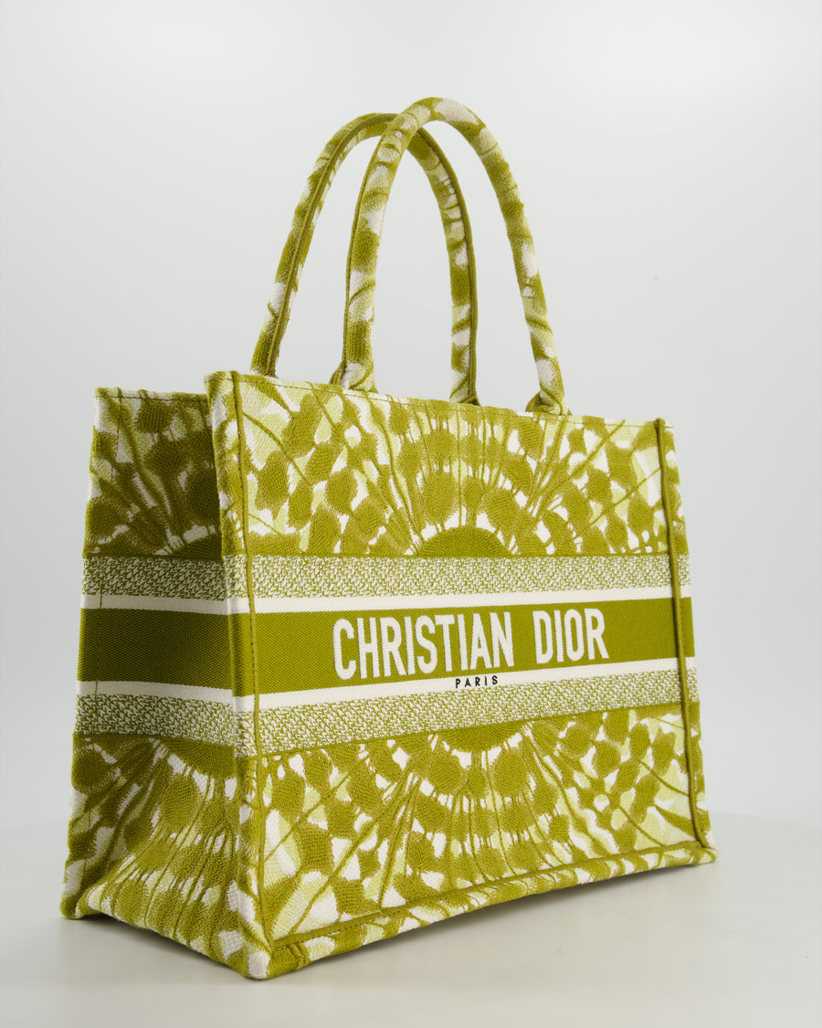 Christian Dior Khaki Green Tye Dye Medium Book Tote RRP £2500