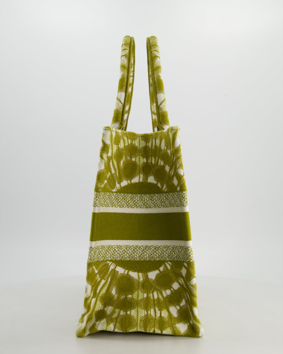 Christian Dior Khaki Green Tye Dye Medium Book Tote RRP £2500