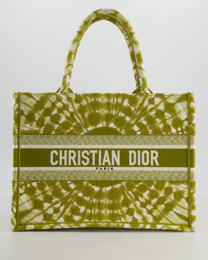 Christian Dior Khaki Green Tye Dye Medium Book Tote RRP £2500