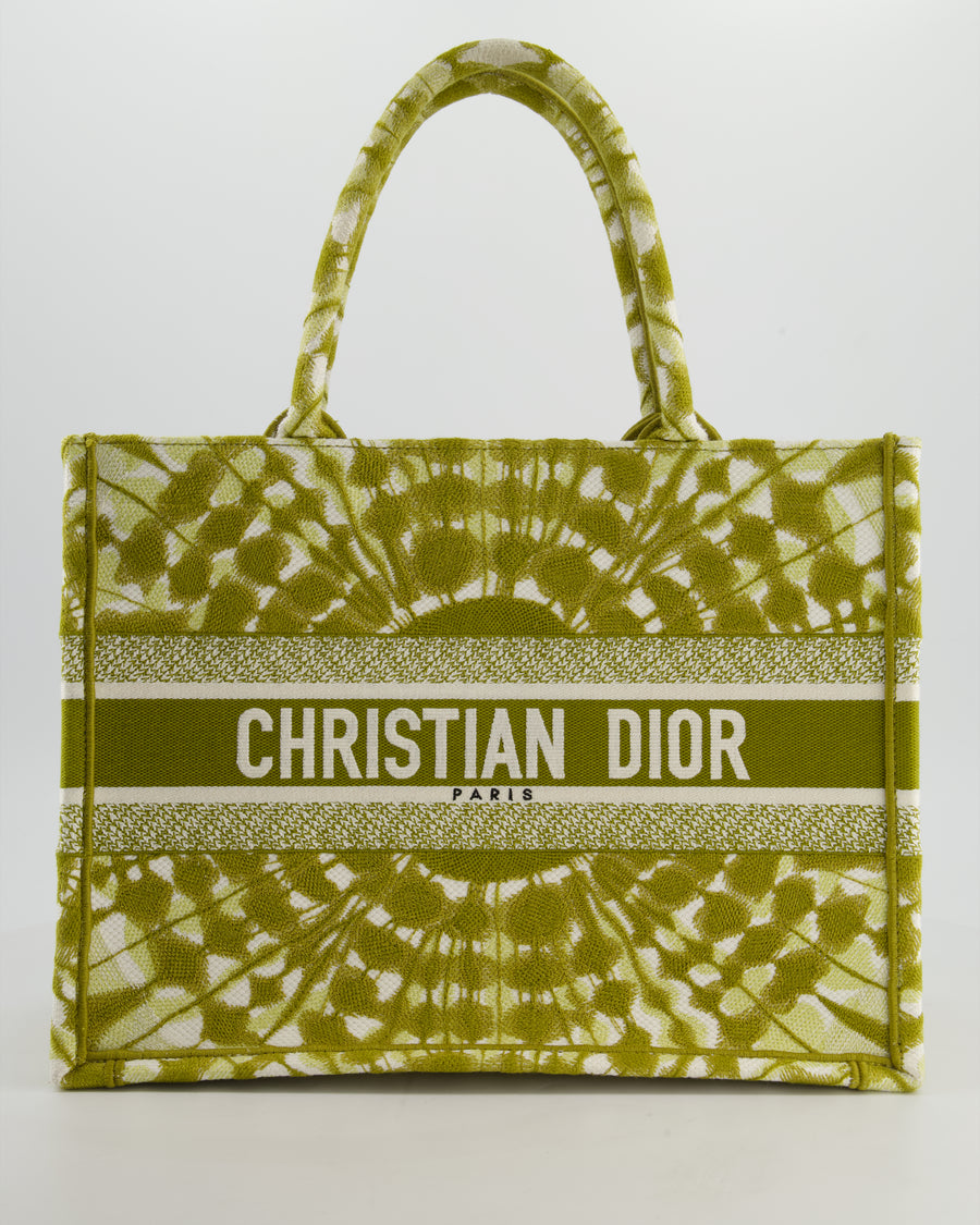 Christian Dior Khaki Green Tye Dye Medium Book Tote RRP £2500