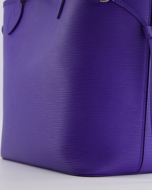 Louis Vuitton Purple Epi Leather Neverfull MM Tote Bag with Silver Hardware RRP £1,830