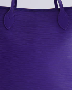 Louis Vuitton Purple Epi Leather Neverfull MM Tote Bag with Silver Hardware RRP £1,830