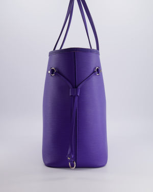 Louis Vuitton Purple Epi Leather Neverfull MM Tote Bag with Silver Hardware RRP £1,830