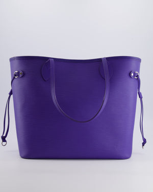 Louis Vuitton Purple Epi Leather Neverfull MM Tote Bag with Silver Hardware RRP £1,830