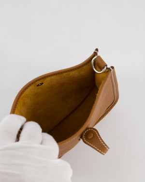 Hermès Mini Evelyne 16 Bag in Gold Taurillon Clemence Leather with Palladium Hardware