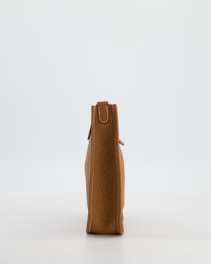 Hermès Mini Evelyne 16 Bag in Gold Taurillon Clemence Leather with Palladium Hardware