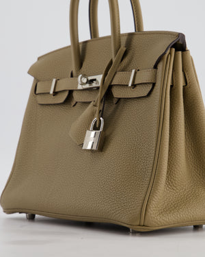 Hermès Birkin 25 Retourne Bag in Beige Marfa Togo Leather with Palladium Hardware
