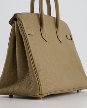 Hermès Birkin 25 Retourne Bag in Beige Marfa Togo Leather with Palladium Hardware