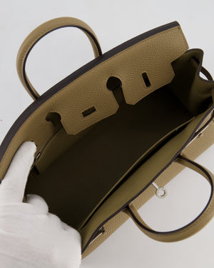 Hermès Birkin 25 Retourne Bag in Beige Marfa Togo Leather with Palladium Hardware