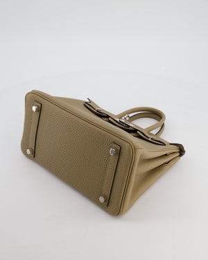 Hermès Birkin 25 Retourne Bag in Beige Marfa Togo Leather with Palladium Hardware