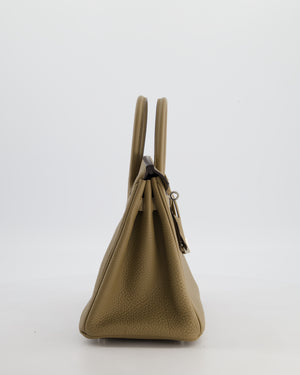 Hermès Birkin 25 Retourne Bag in Beige Marfa Togo Leather with Palladium Hardware