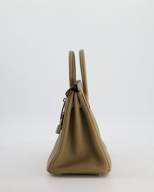 Hermès Birkin 25 Retourne Bag in Beige Marfa Togo Leather with Palladium Hardware