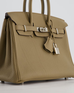 Hermès Birkin 25 Retourne Bag in Beige Marfa Togo Leather with Palladium Hardware
