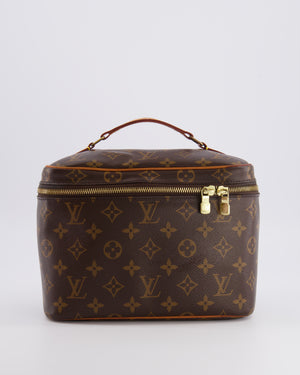 Louis Vuitton Brown Monogram Canvas Vanity Case with Gold Hardware RRP £950