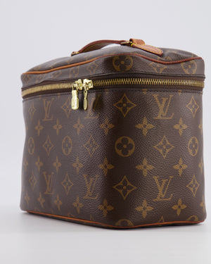 Louis Vuitton Brown Monogram Canvas Vanity Case with Gold Hardware RRP £950