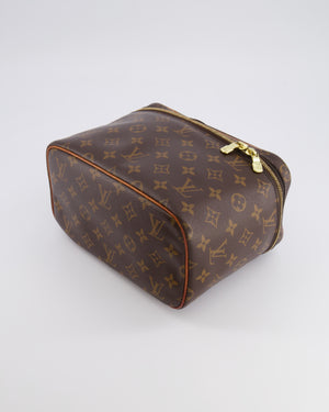 Louis Vuitton Brown Monogram Canvas Vanity Case with Gold Hardware RRP £950