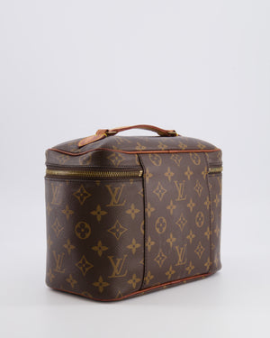 Louis Vuitton Brown Monogram Canvas Vanity Case with Gold Hardware RRP £950