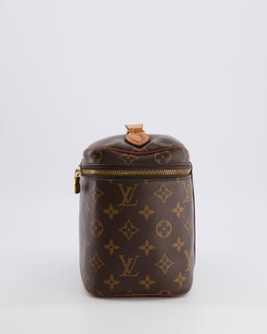 Louis Vuitton Brown Monogram Canvas Vanity Case with Gold Hardware RRP £950