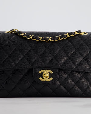 *RARE* Chanel Vintage Black Small Classic Double Flap Bag in Caviar Leather with 24K Gold Hardware