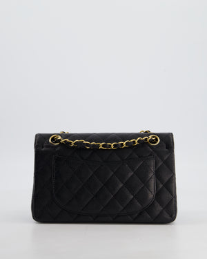 *RARE* Chanel Vintage Black Small Classic Double Flap Bag in Caviar Leather with 24K Gold Hardware