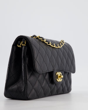 *RARE* Chanel Vintage Black Small Classic Double Flap Bag in Caviar Leather with 24K Gold Hardware