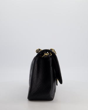 *HOT* Chanel Black Jumbo Double Flap Bag in Caviar Leather with Gold Hardware
