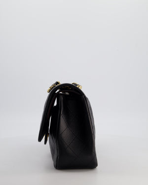 *HOT* Chanel Black Jumbo Double Flap Bag in Caviar Leather with Gold Hardware