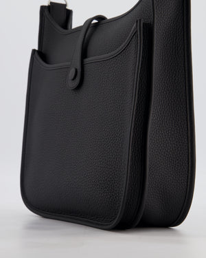 Hermès Evelyne III 29 Bag in Noir Taurillon Clemence Leather with Palladium Hardware