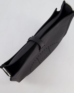 Hermès Evelyne III 29 Bag in Noir Taurillon Clemence Leather with Palladium Hardware