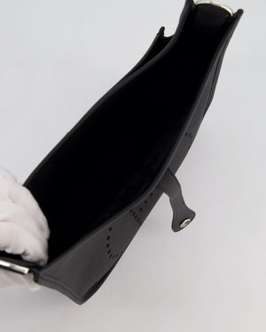 Hermès Evelyne III 29 Bag in Noir Taurillon Clemence Leather with Palladium Hardware