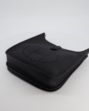 Hermès Evelyne III 29 Bag in Noir Taurillon Clemence Leather with Palladium Hardware