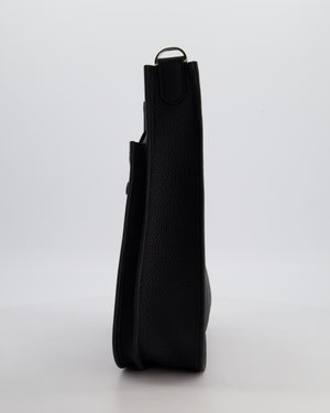 Hermès Evelyne III 29 Bag in Noir Taurillon Clemence Leather with Palladium Hardware