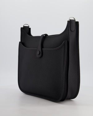Hermès Evelyne III 29 Bag in Noir Taurillon Clemence Leather with Palladium Hardware