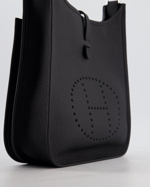 Hermès Evelyne III 29 Bag in Noir Taurillon Clemence Leather with Palladium Hardware