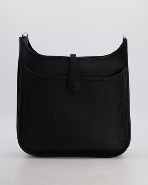 Hermès Evelyne III 29 Bag in Noir Taurillon Clemence Leather with Palladium Hardware