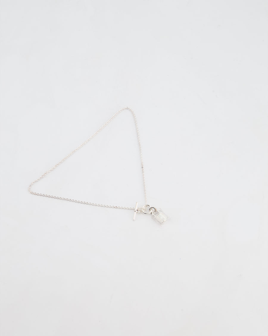 Hermès Palladium Kelly Cadenas Pendant Necklace